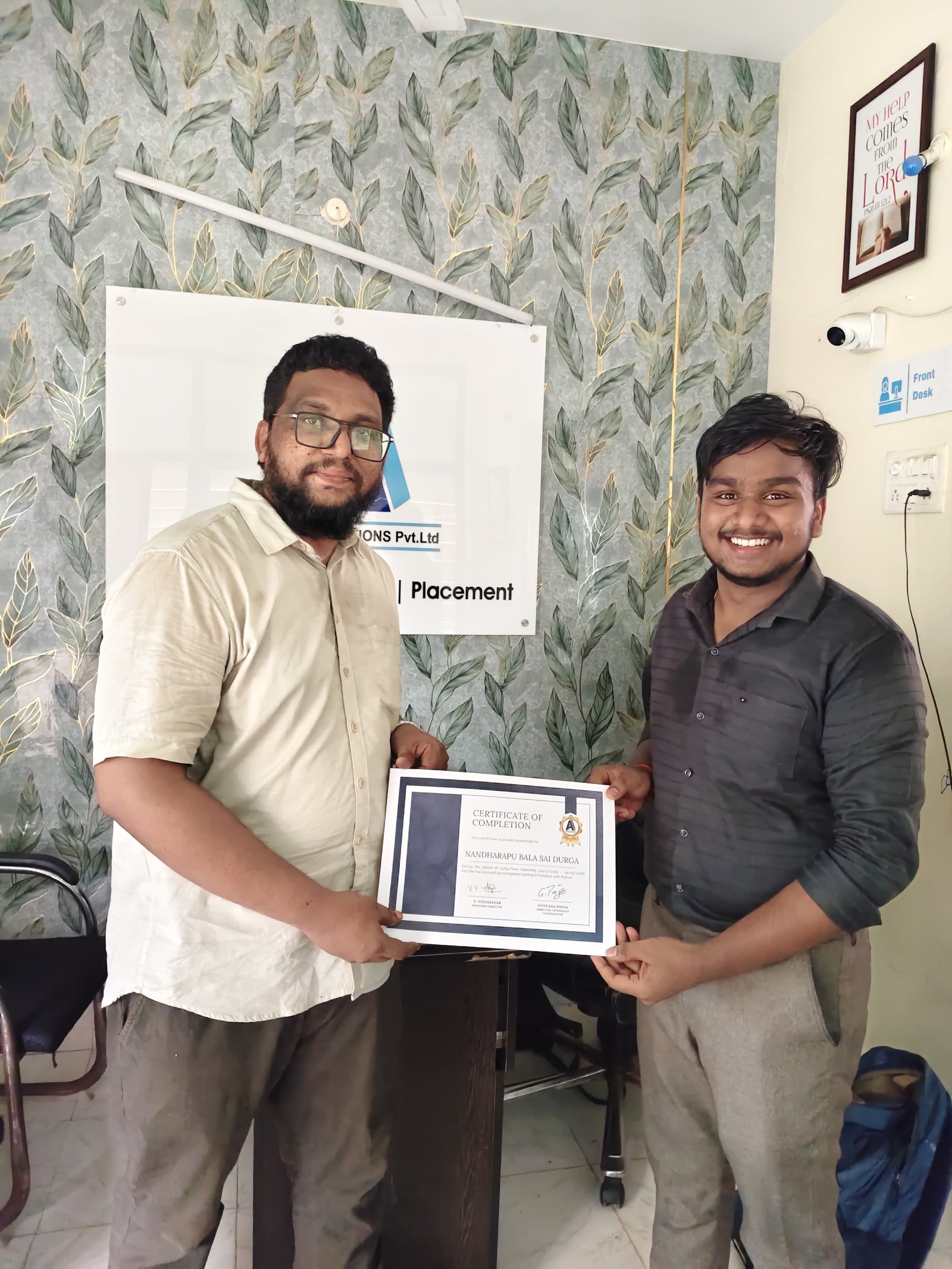 Certificate - Bala Sai Durga