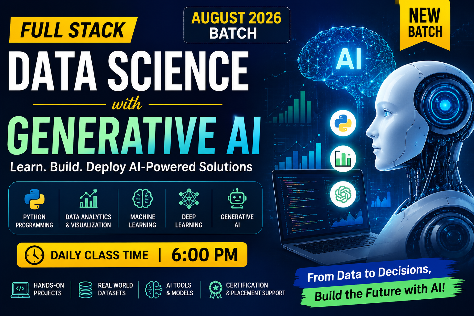 Full Stack Data Science with Generative AI – August 2026 Batch